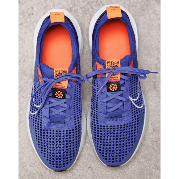Nike Interact Run Road Astronomy Blue Platinum Running Shoes Mens 11 FD2291-404 - Picture 8 of 13